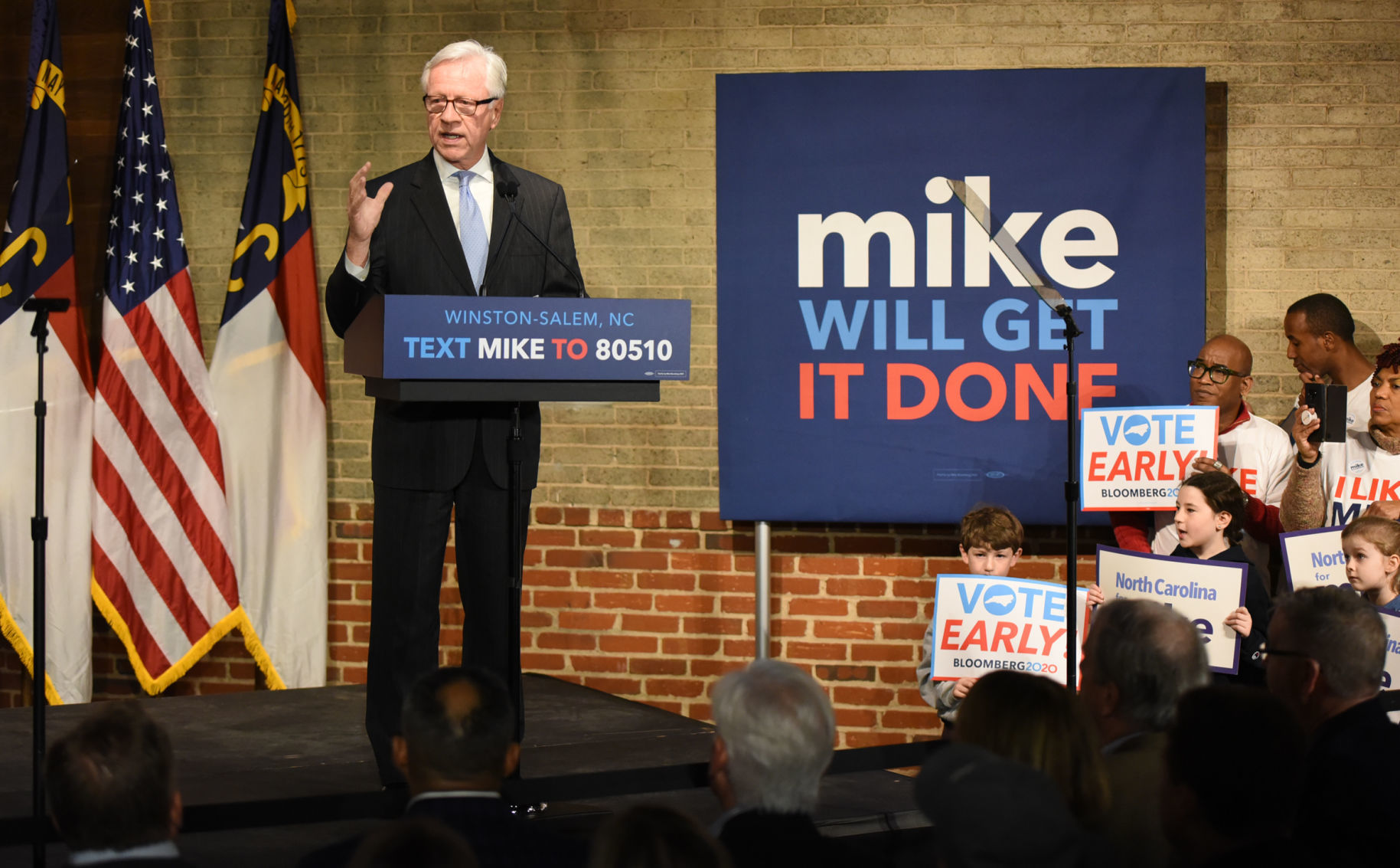 Election 2020 Bloomberg Winston-Salem